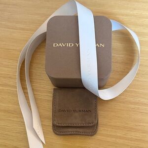 David Yurman box, felt magnetic pouch